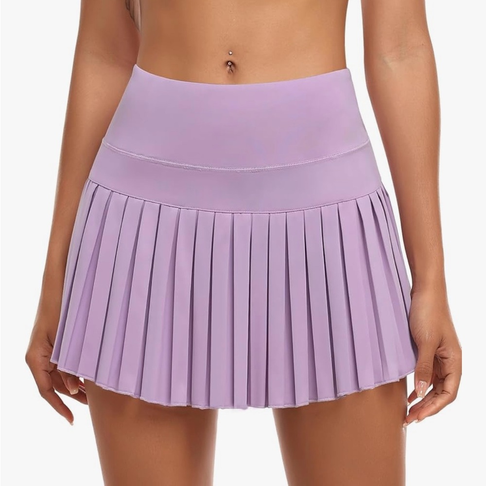 Lavender Pleated Women's Skirt
